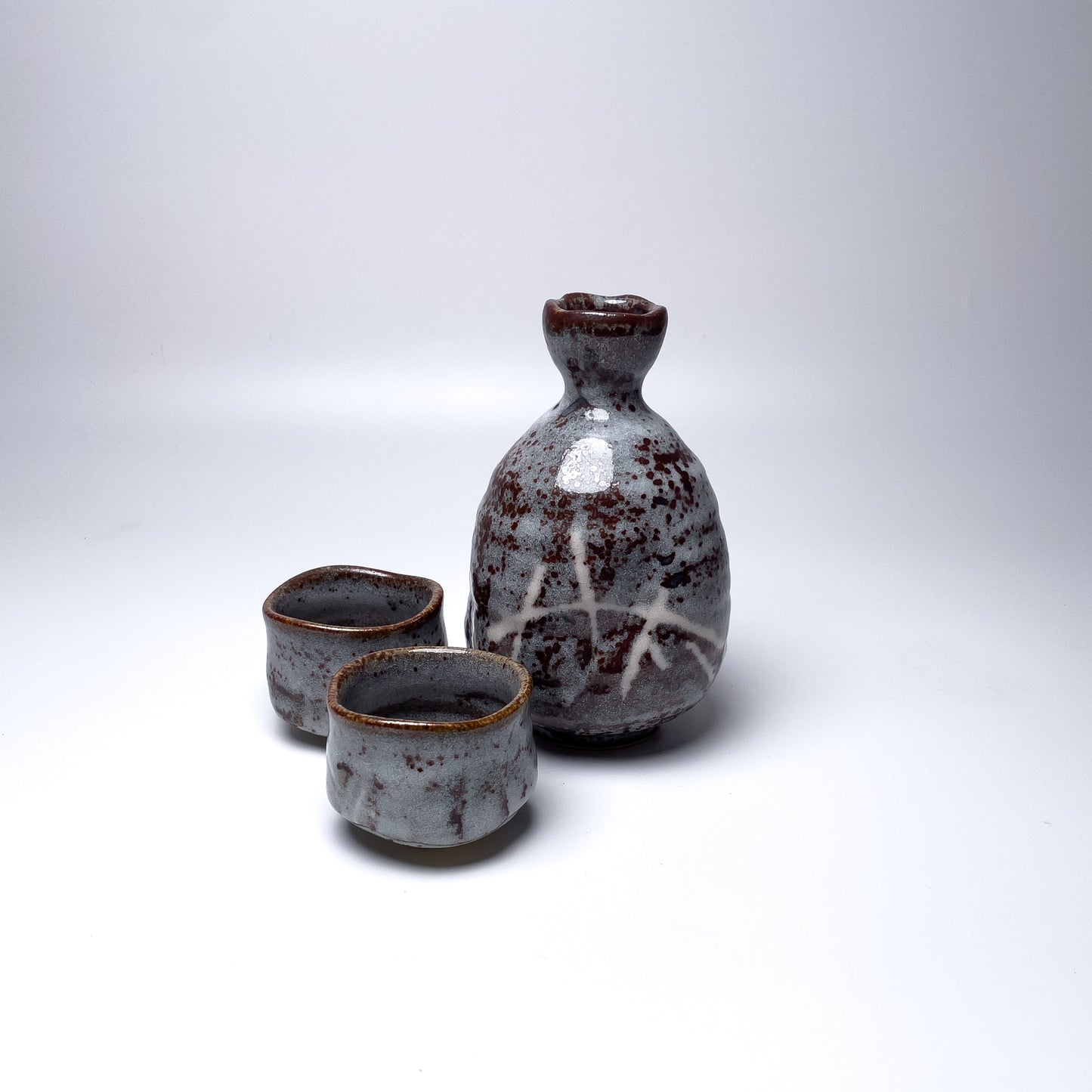 Nezumi Shinoyaki Sake Set