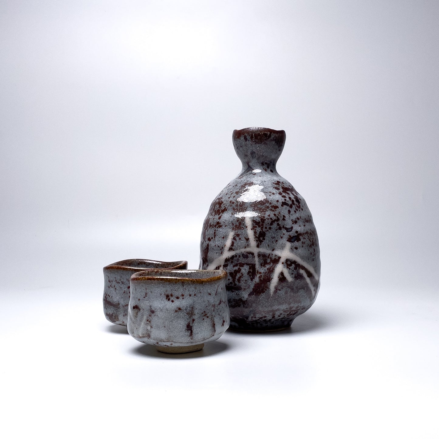 Nezumi Shinoyaki Sake Set