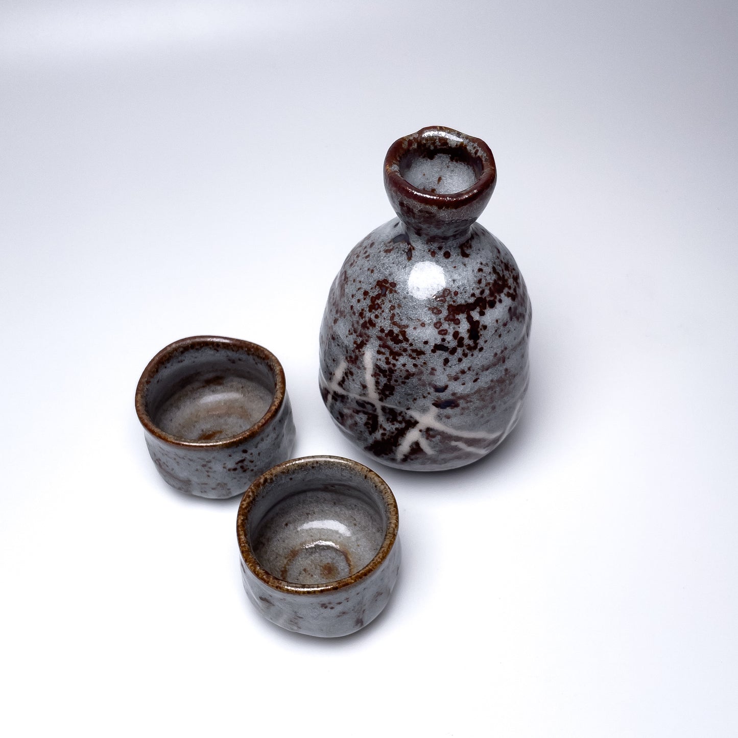Nezumi Shinoyaki Sake Set