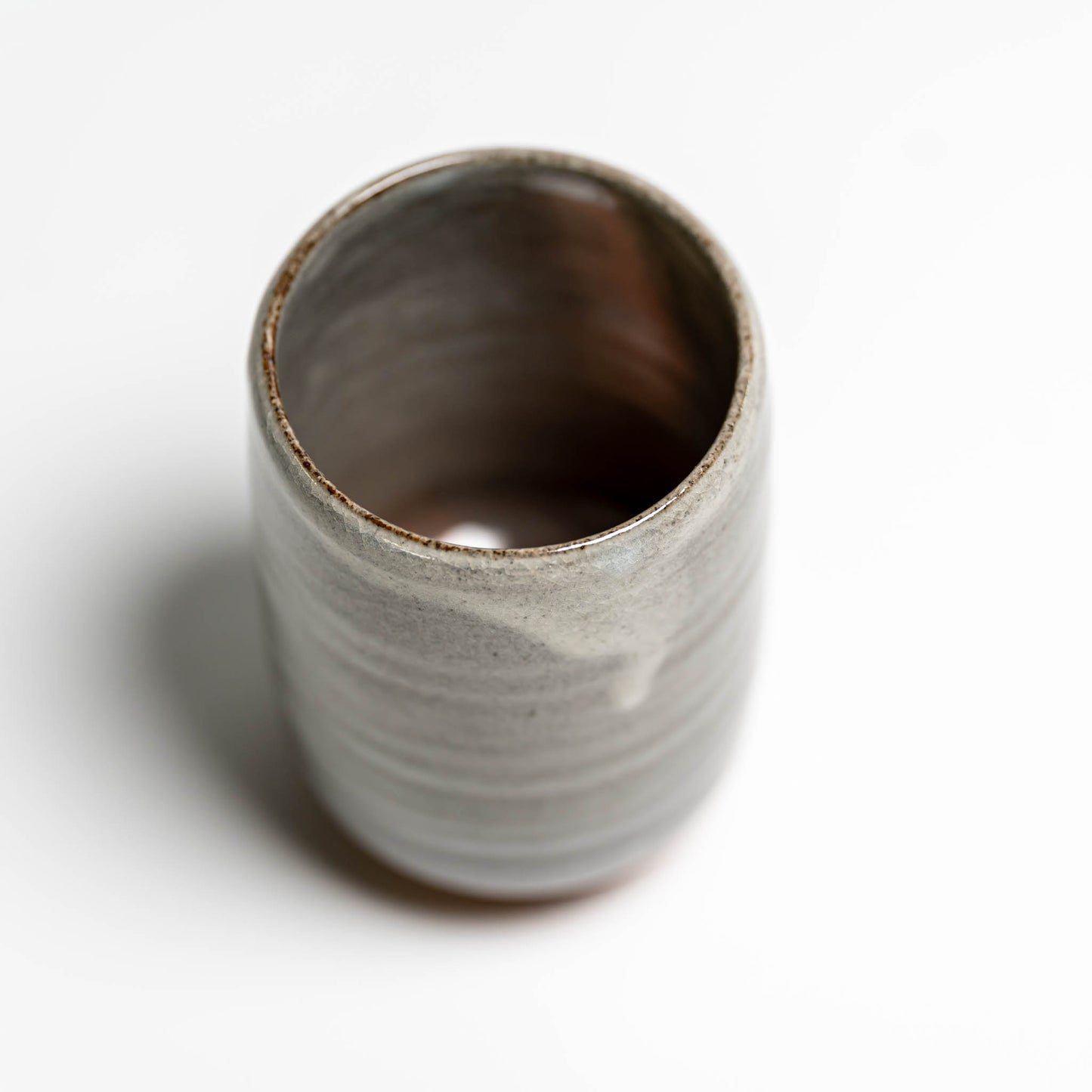 Grey Brushed Hagi Yaki Yunomi