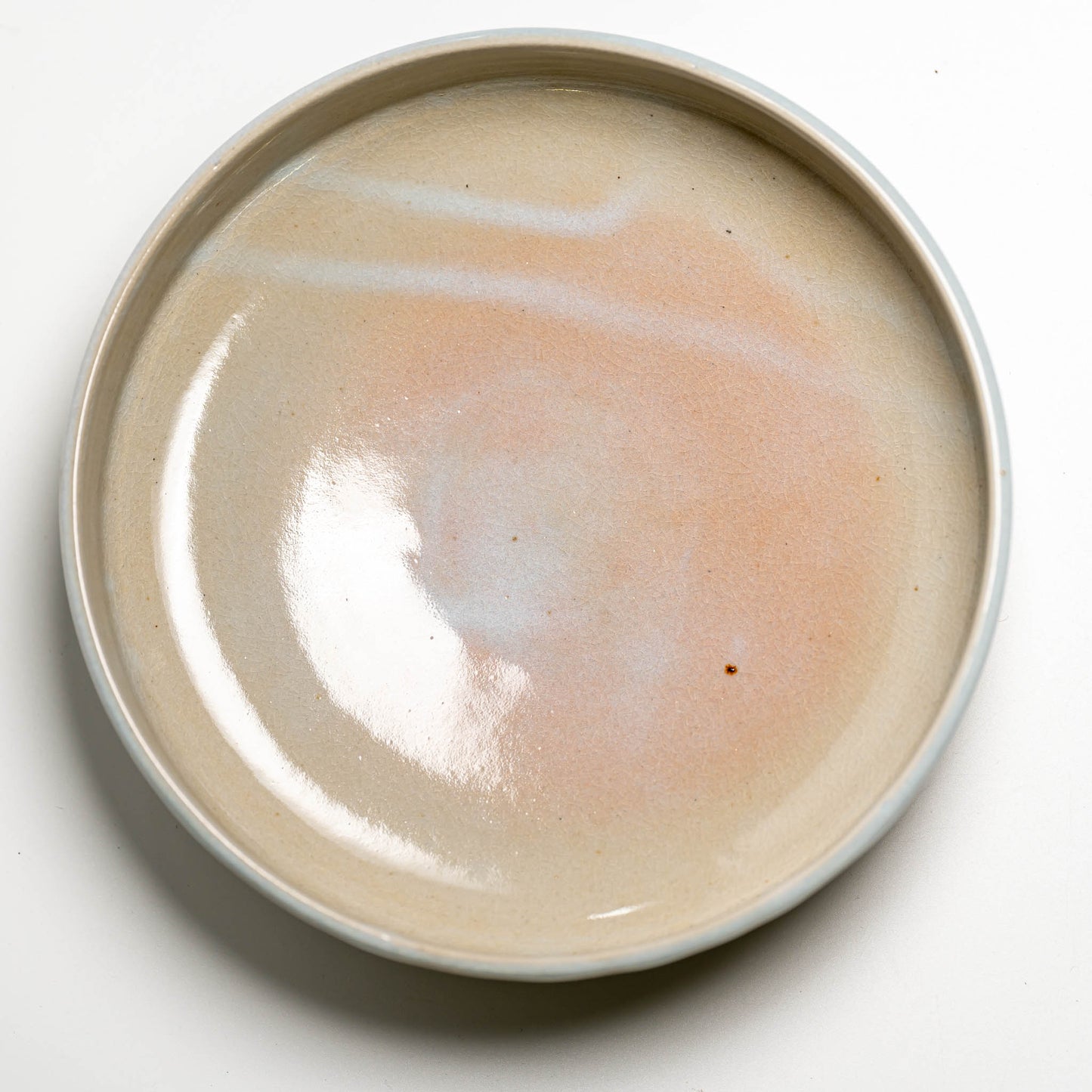 Japanese ceramic Hagi yaki plate
