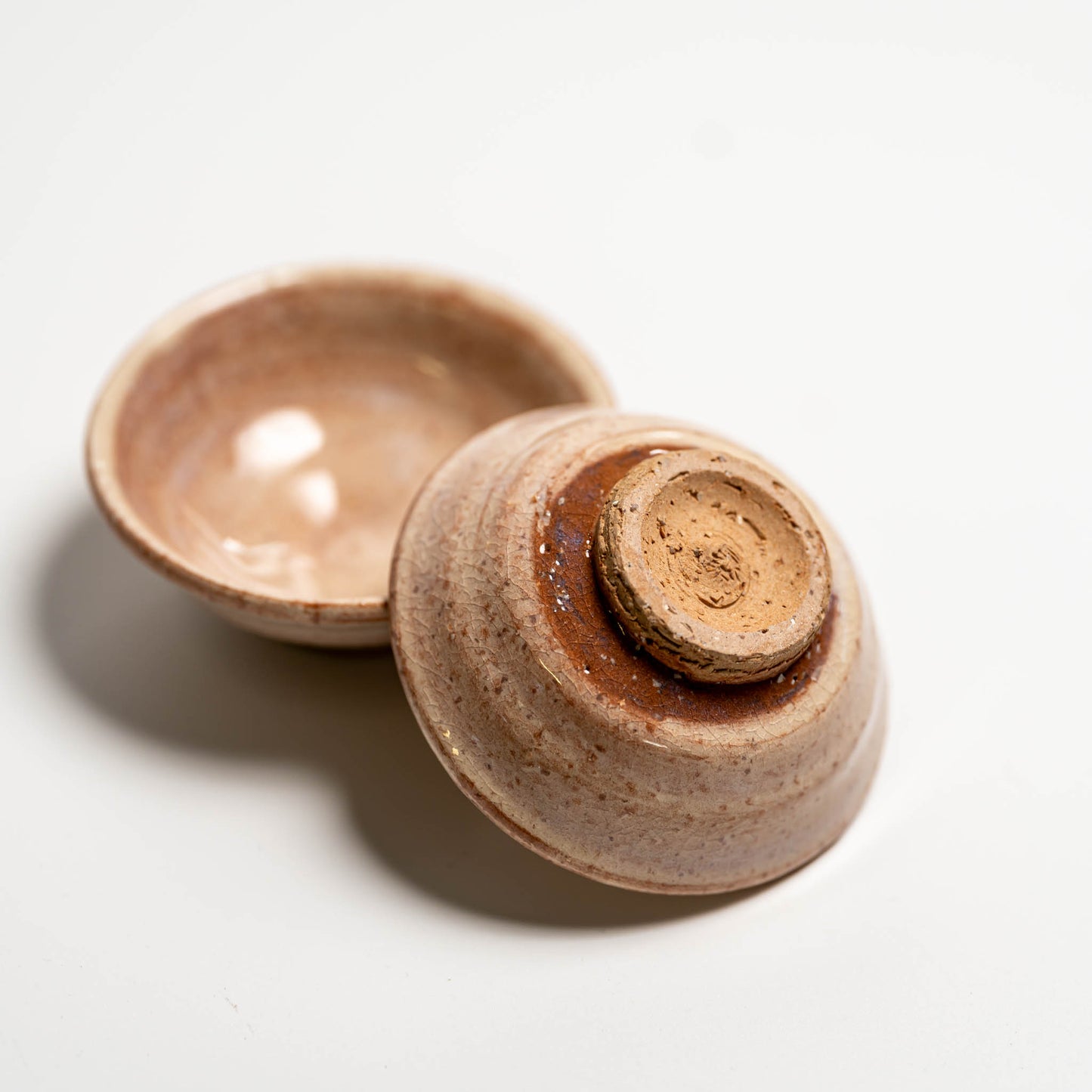 Japanese ceramic Hagi yaki sake cup