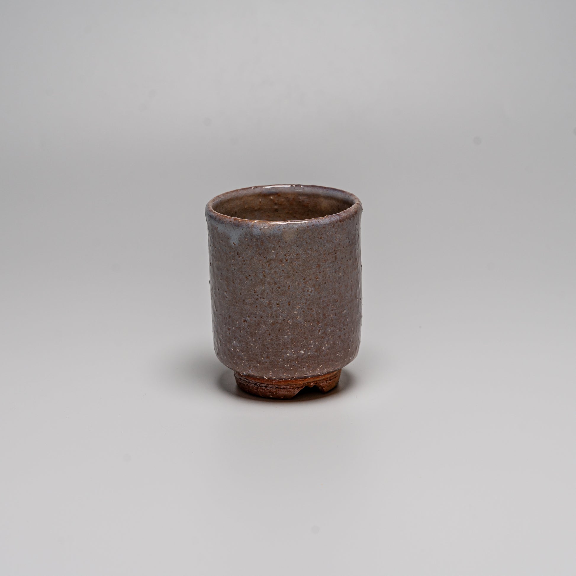 Hagi yaki cup photographed on white
