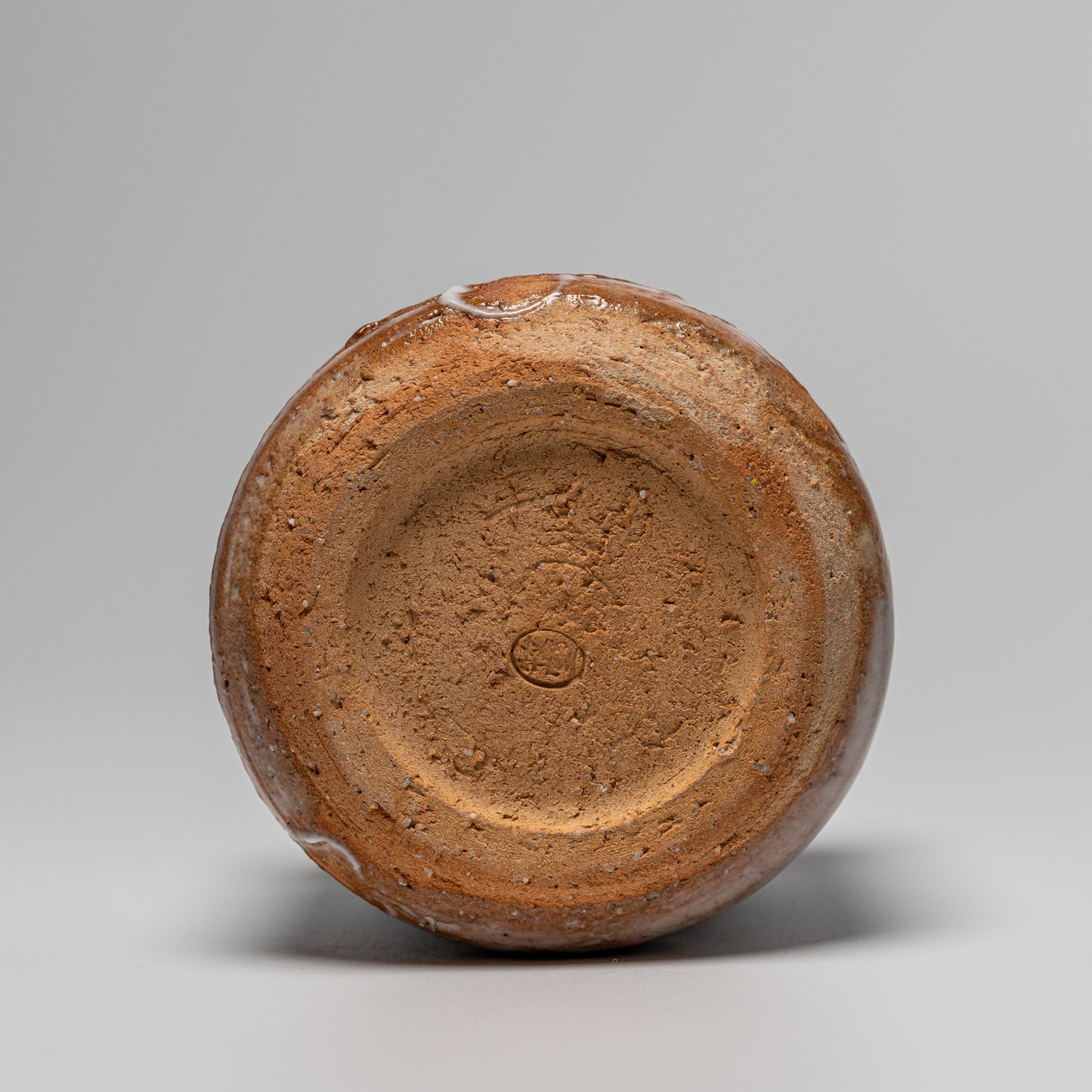 Hagi yaki cup photographed on white