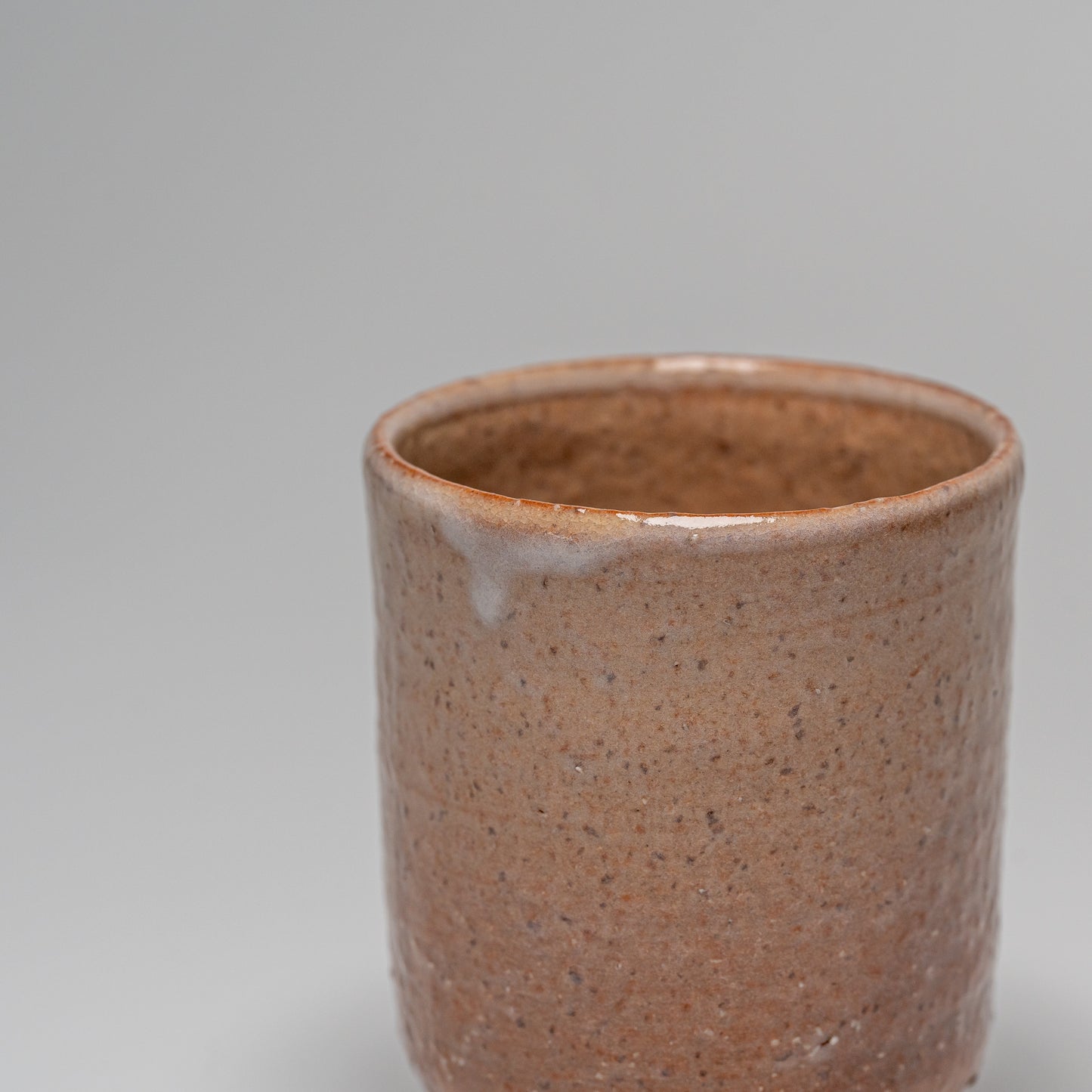 Hagi yaki cup on a white background