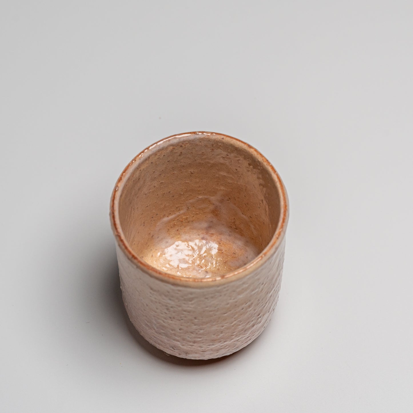 Hagi yaki cup on a white background