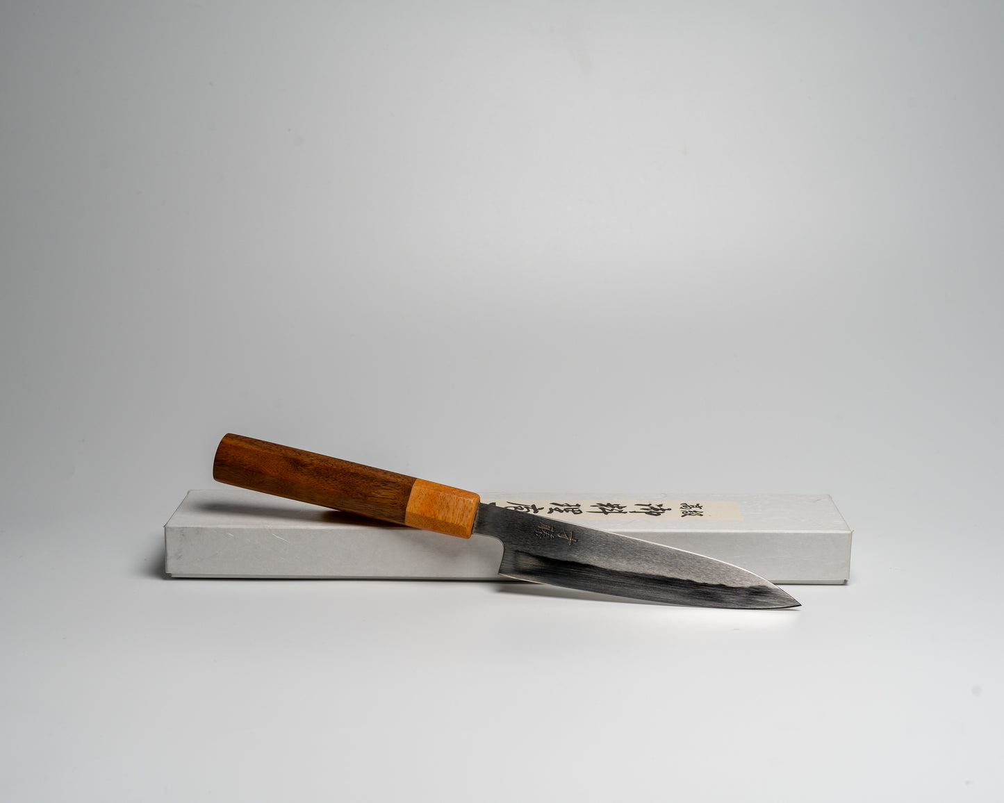 Japanese paring knife on its box