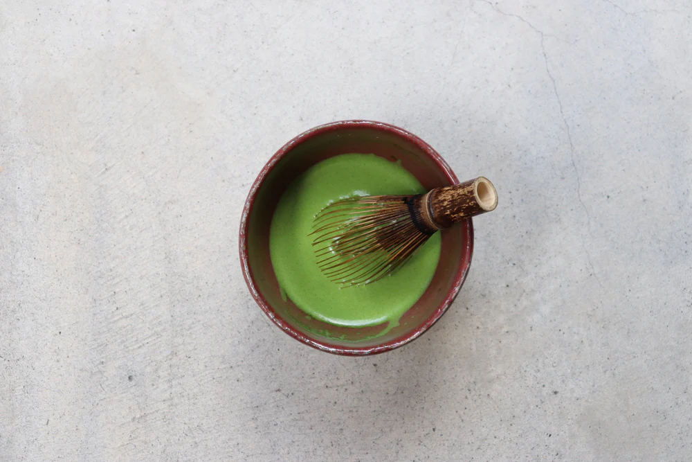 YUGEN blend 1 matcha mixed in a bowl