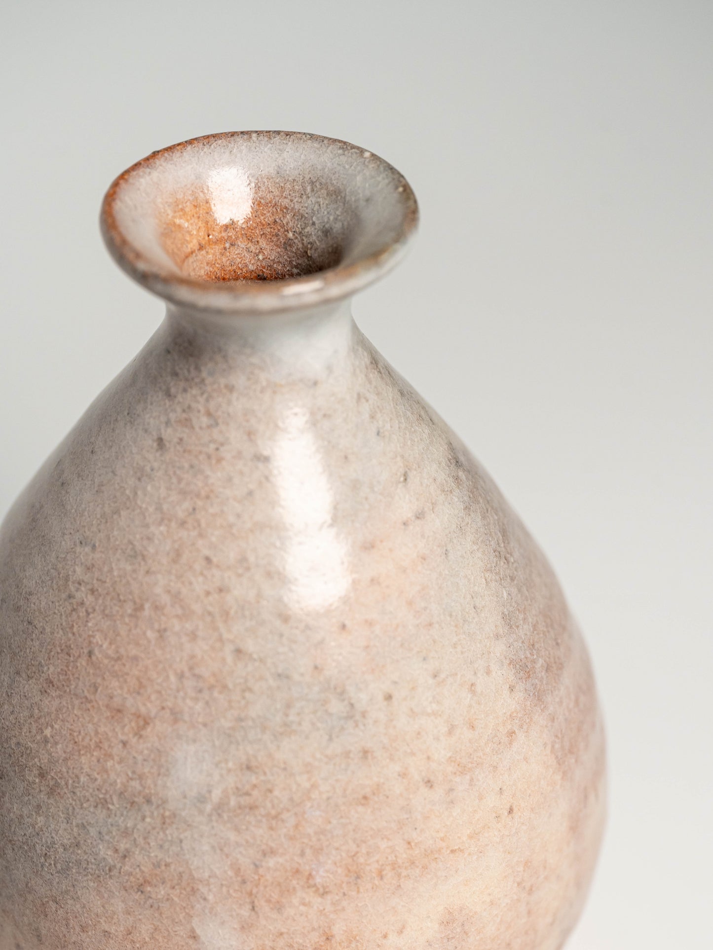 A pink Hagi yaki sake bottle