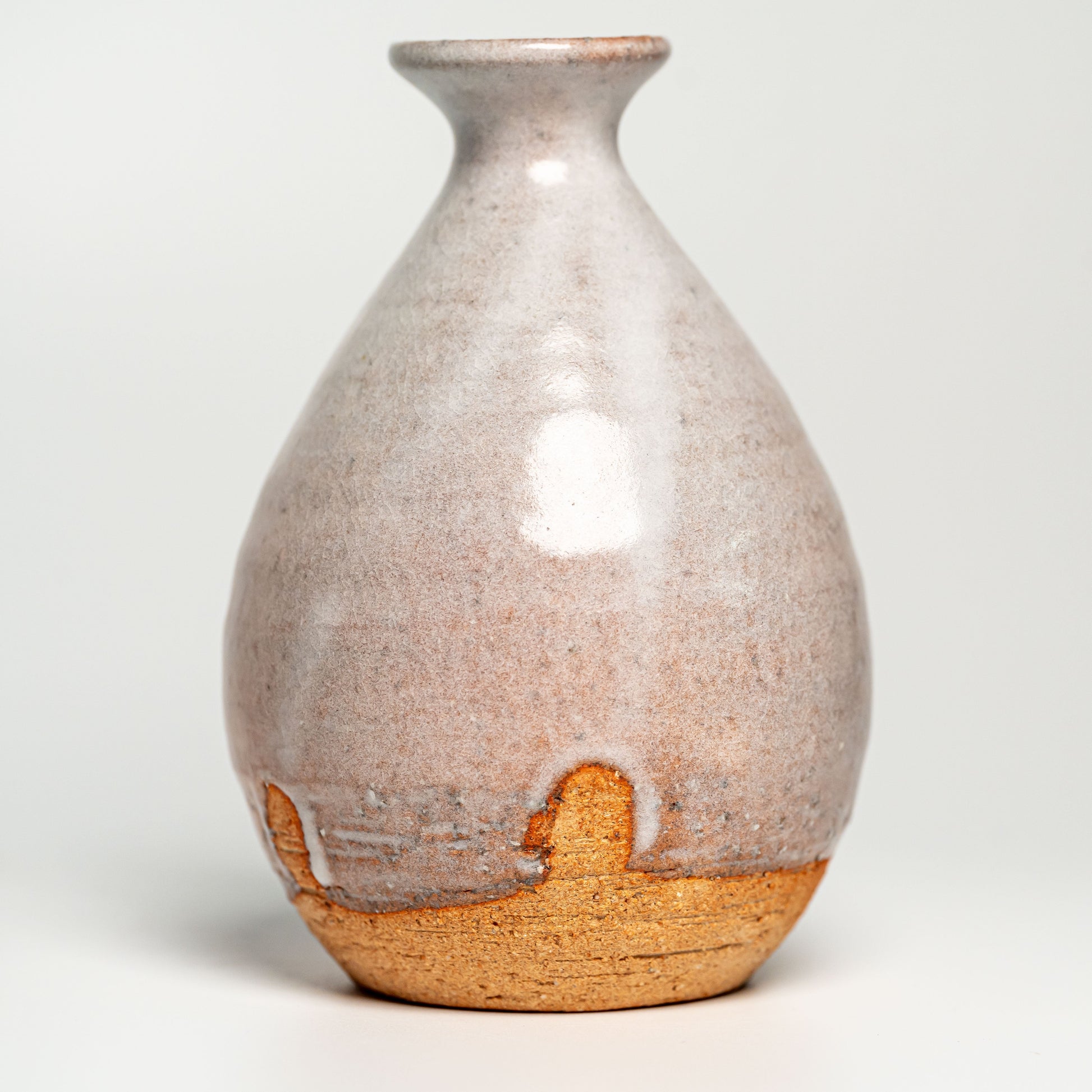 A pink Hagi yaki sake bottle