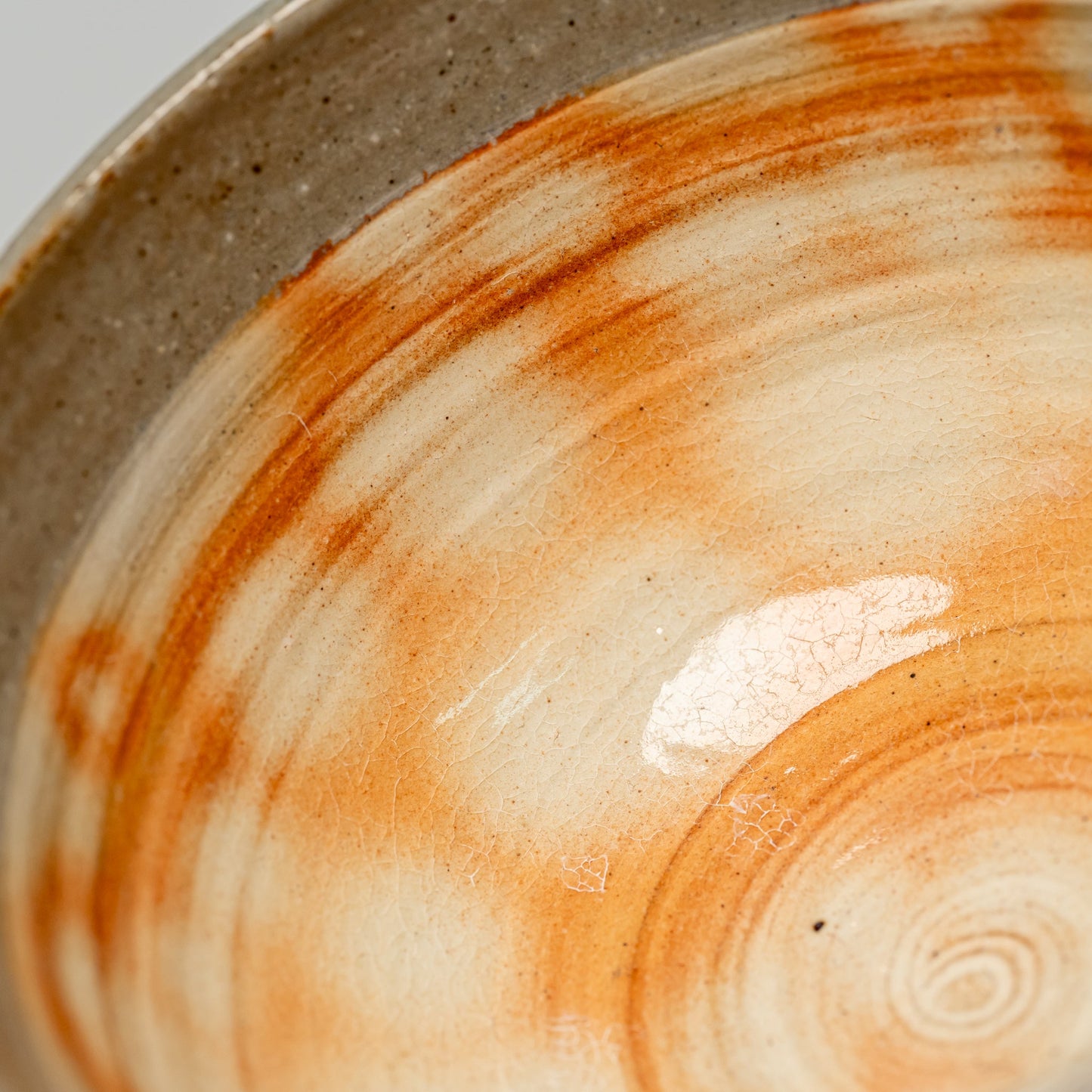 A close up of a Japanese Hagi yaki rice bowl