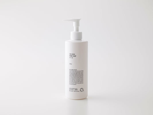 Cul de Sac hiba hand soap on a white background