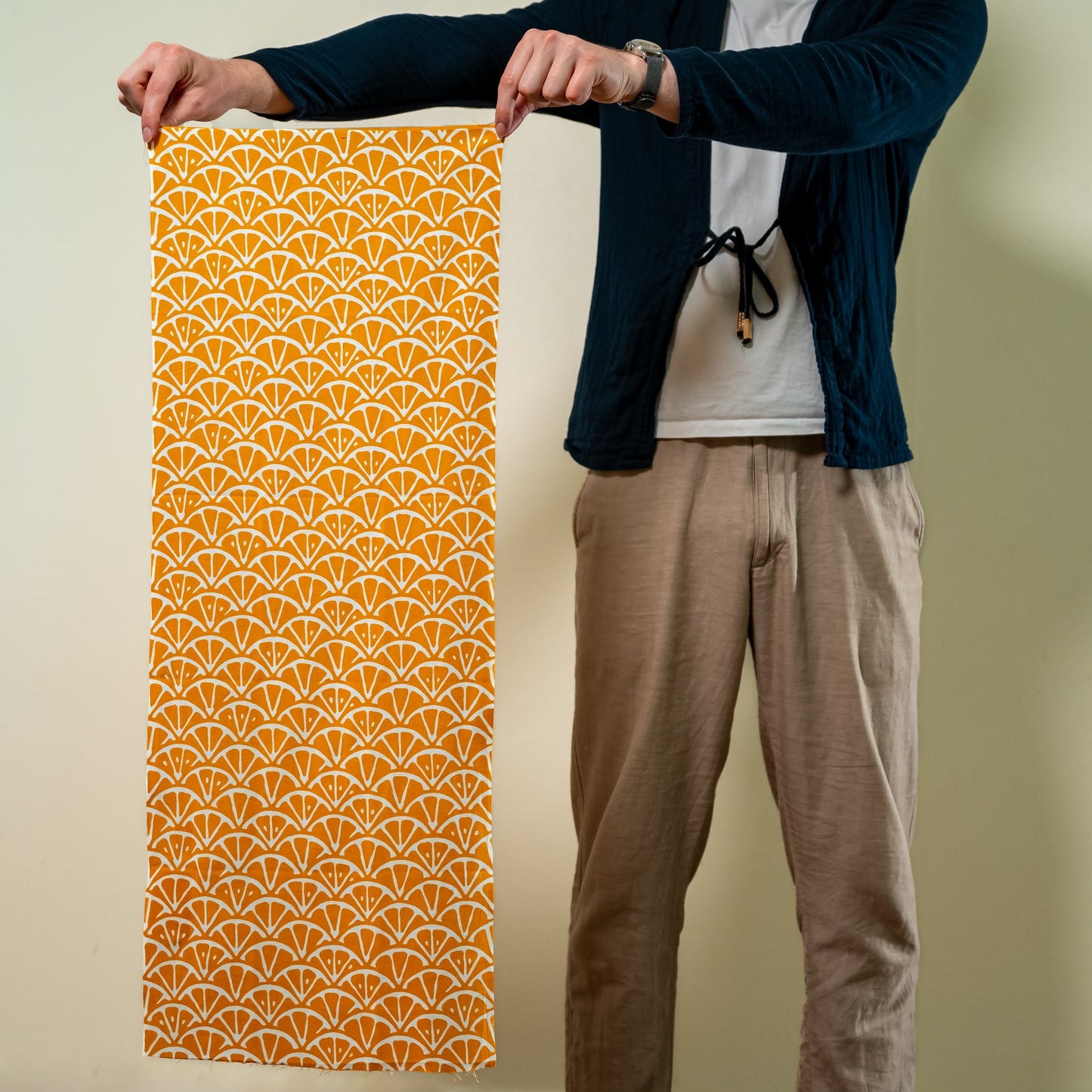 A KAMAWANU tenugui held open for scale