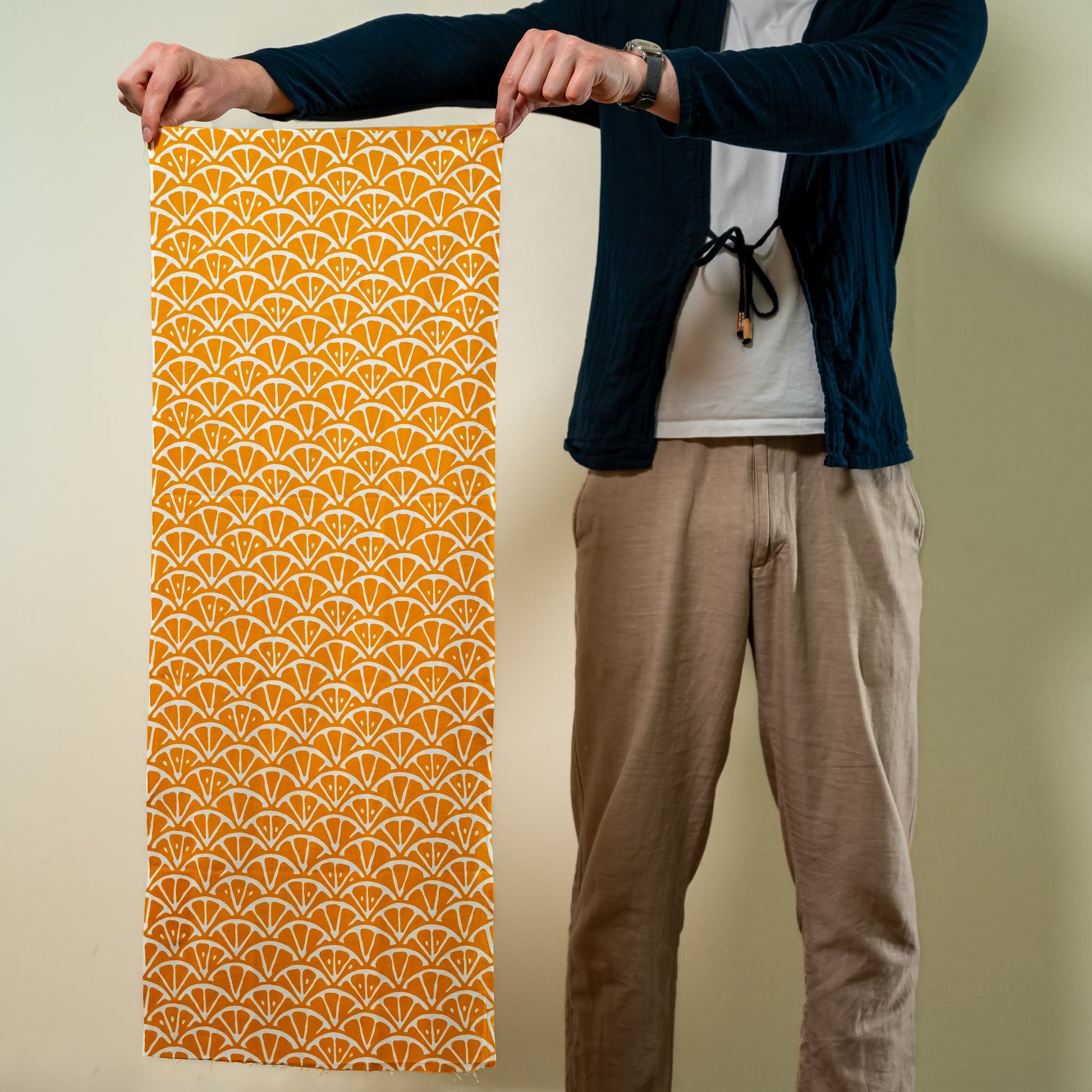 A KAMAWANU tenugui held open for scale