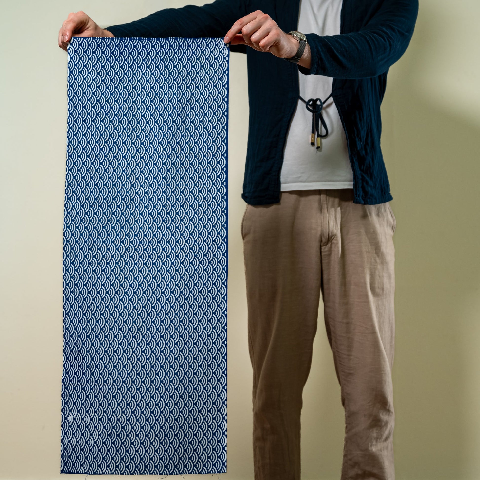 A KAMAWANU tenugui held open for scale