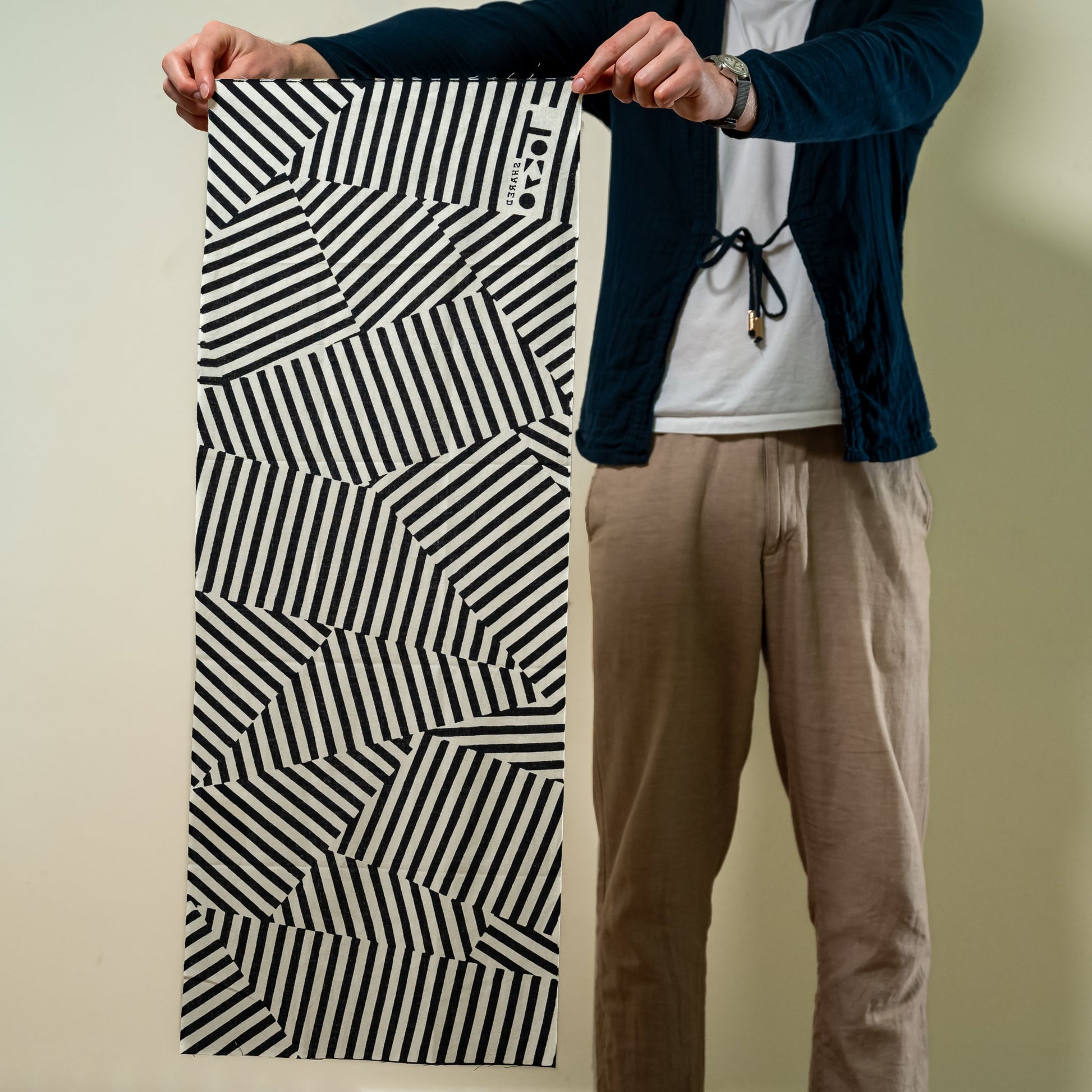 A KAMAWANU tenugui held open for scale