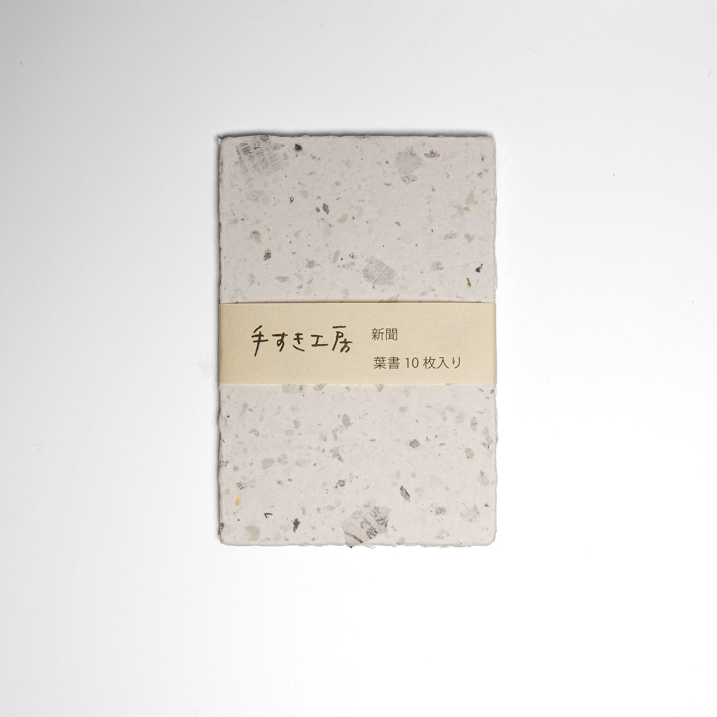 Awagami Factory recycled washi paper cards on a white background