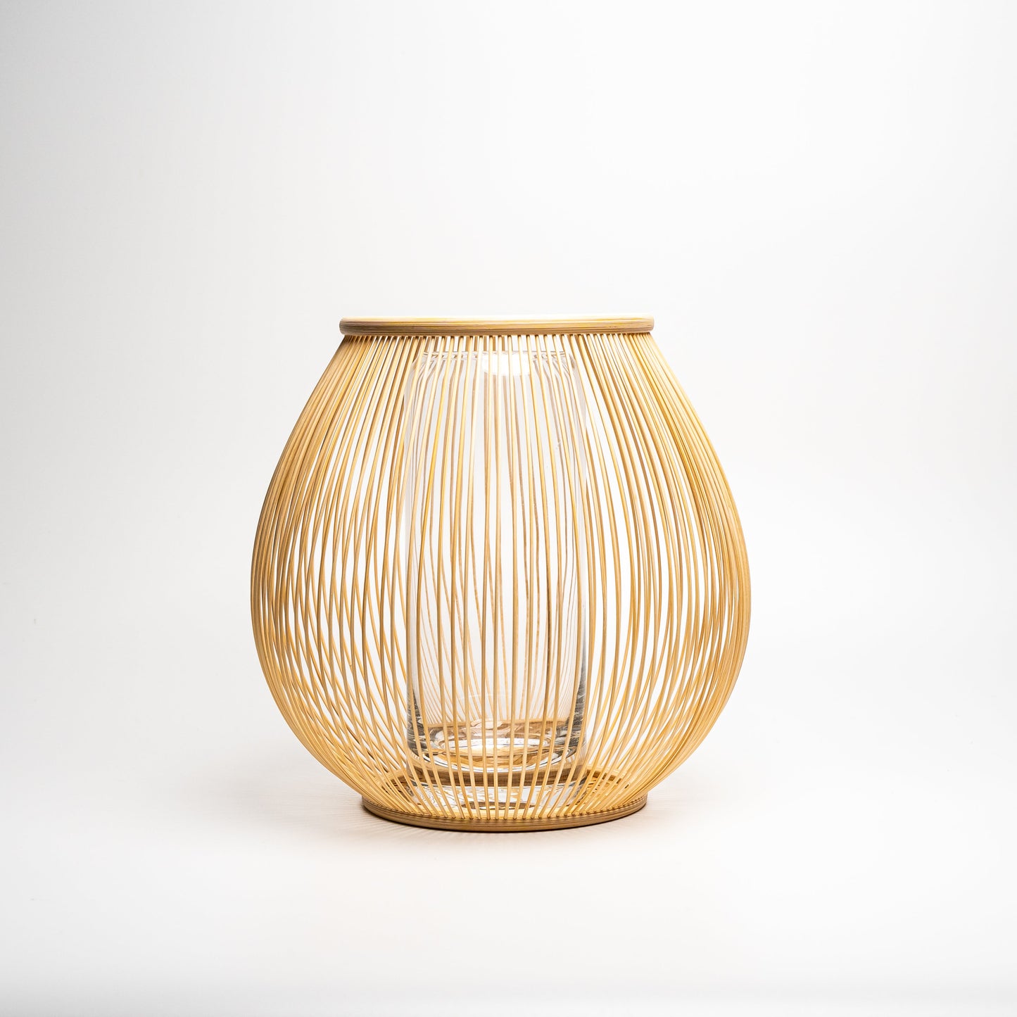 An empty Suruga Sensuji Flower Vase on a white background