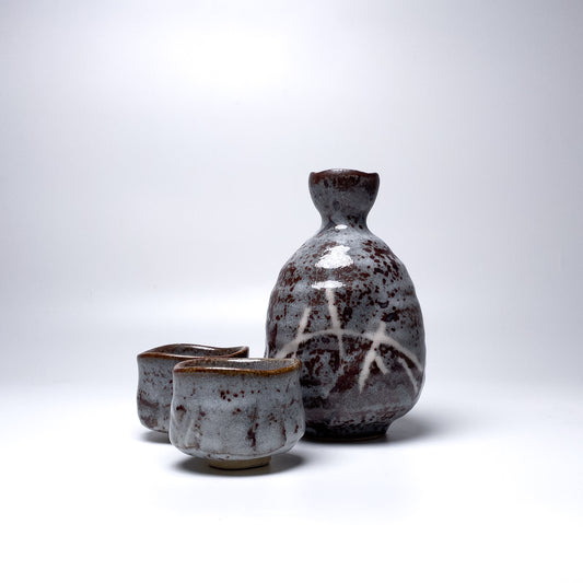 Nezumi Shinoyaki Sake Set