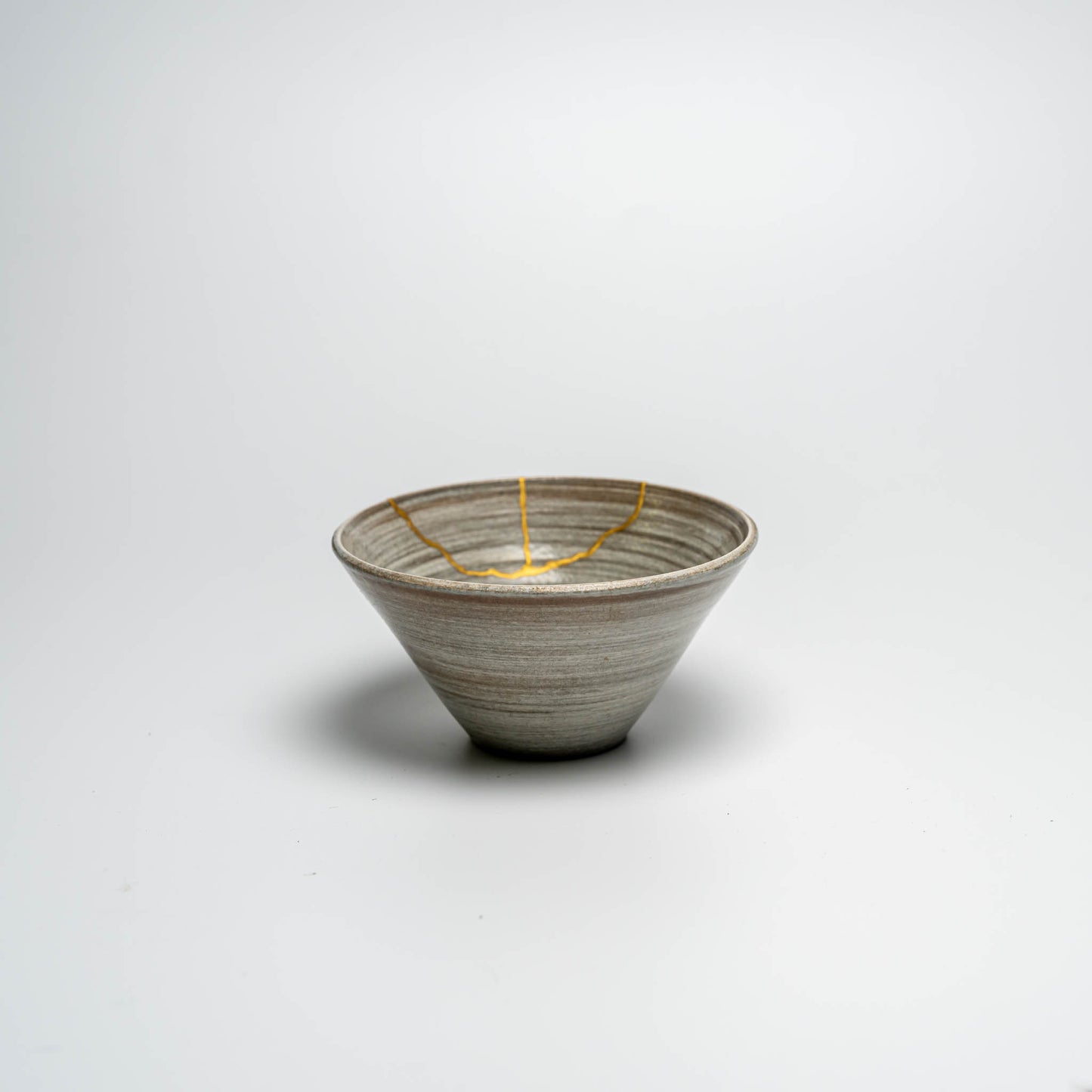 Kintsugi repaired Japanese ceramic bowl