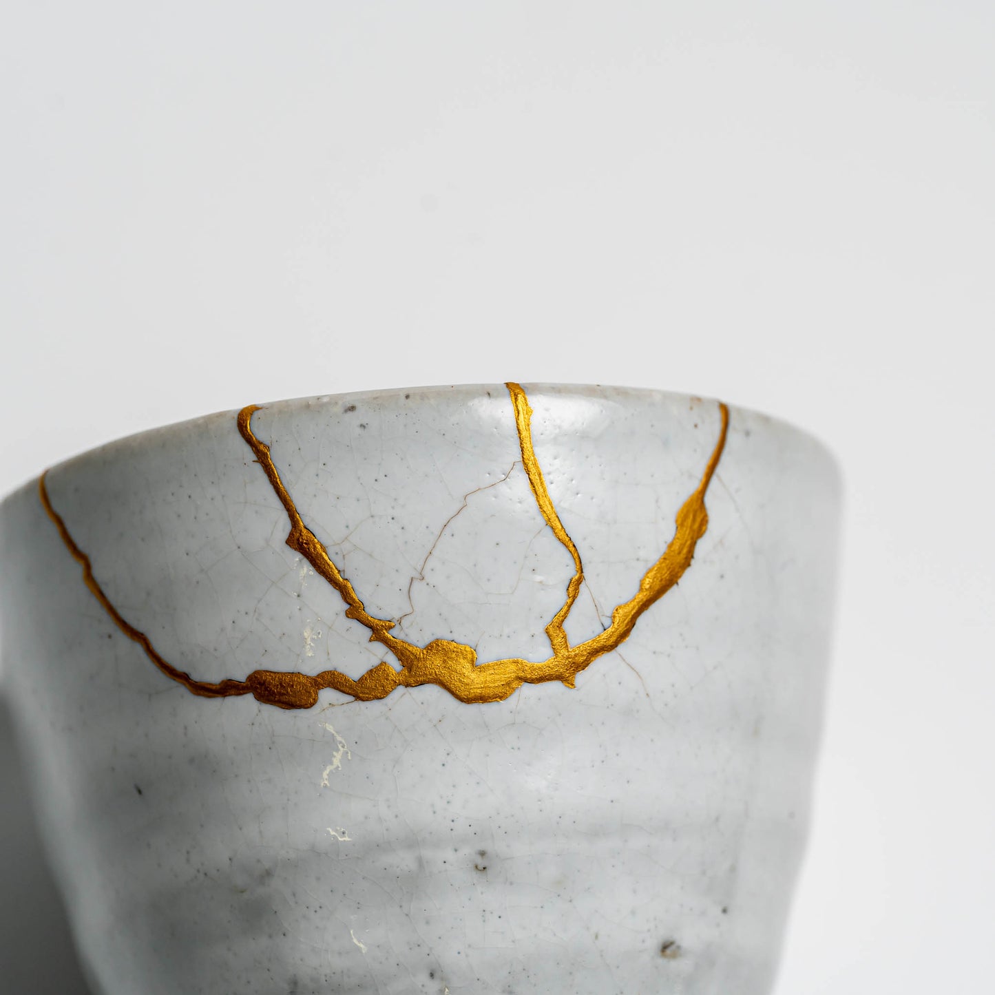 Kintsugi repaired Japanese ceramic cup