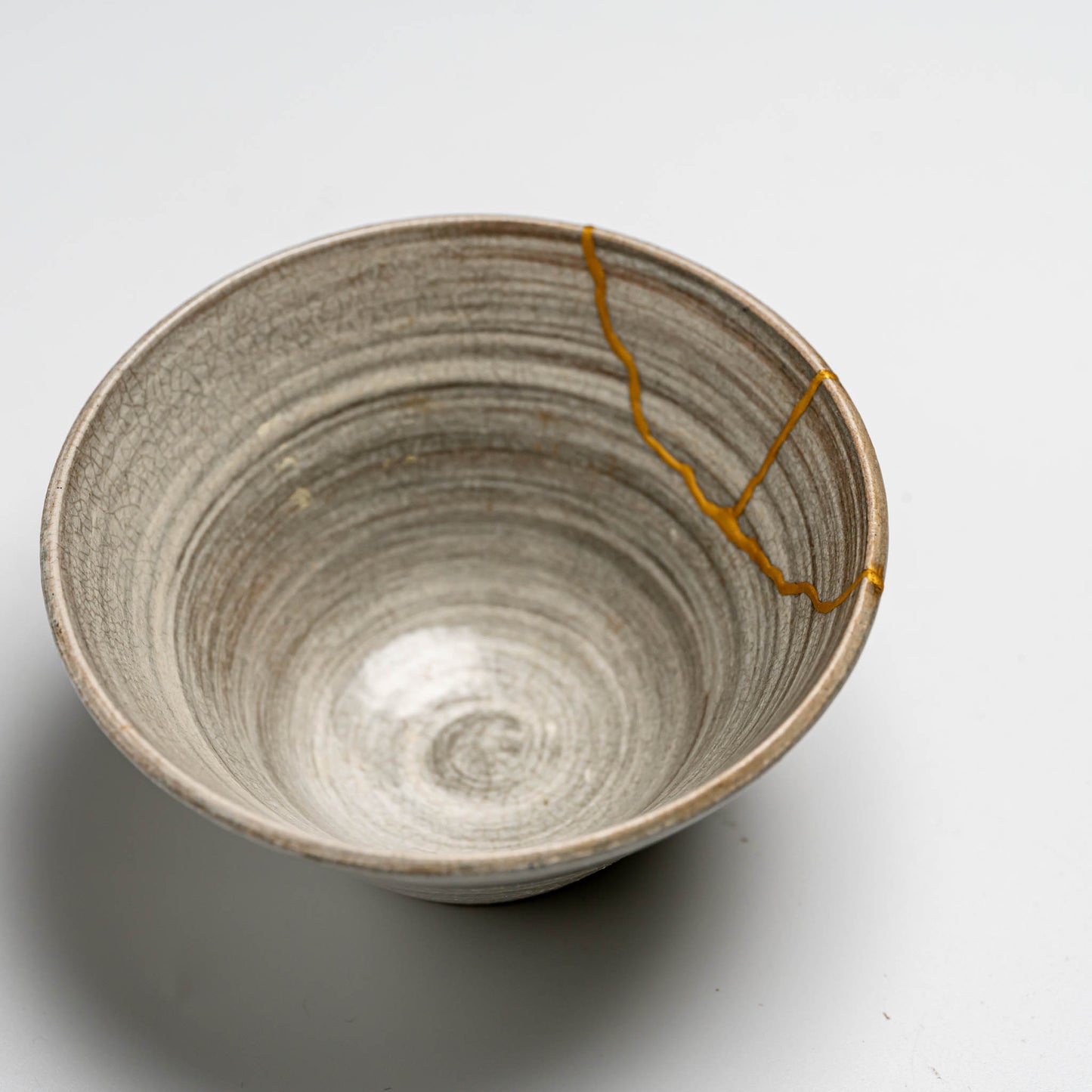 Kintsugi repaired Japanese ceramic bowl