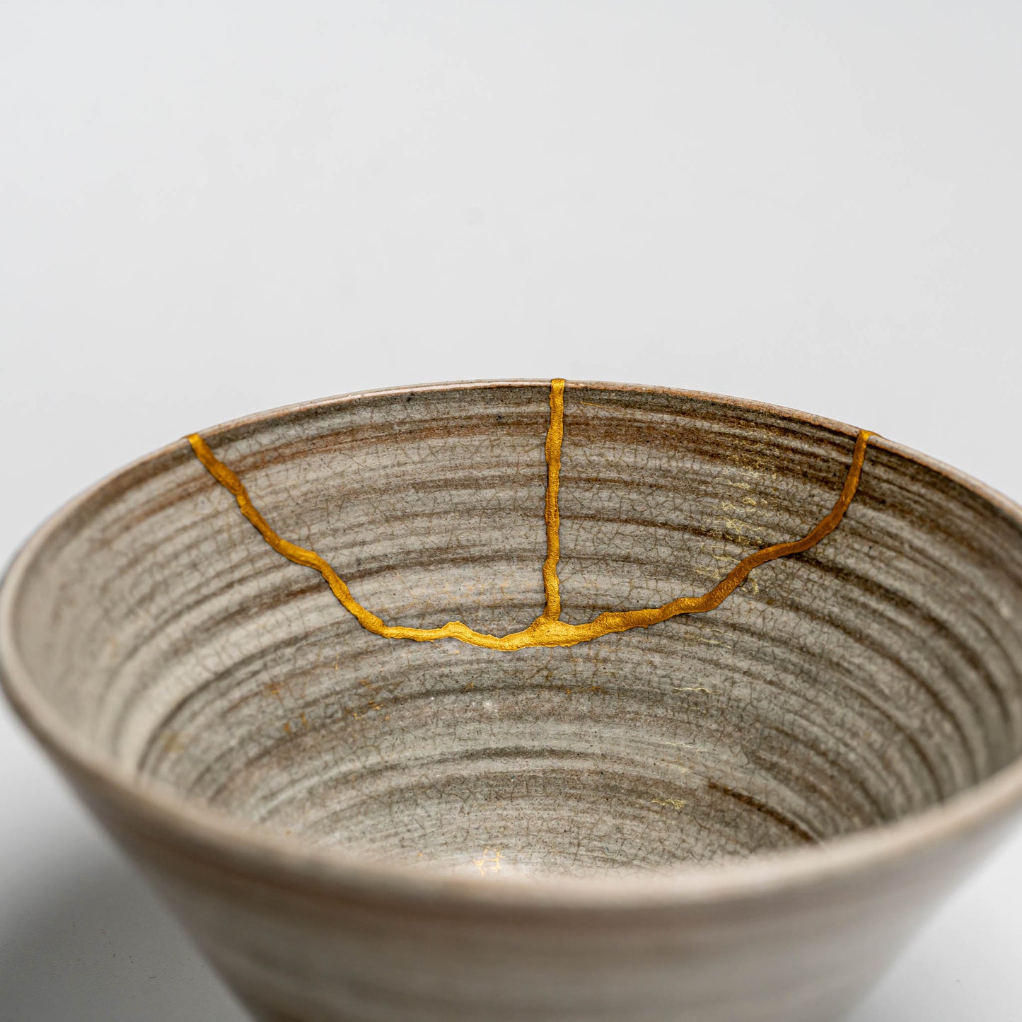 Kintsugi Brushed Hagi Yaki Bowl