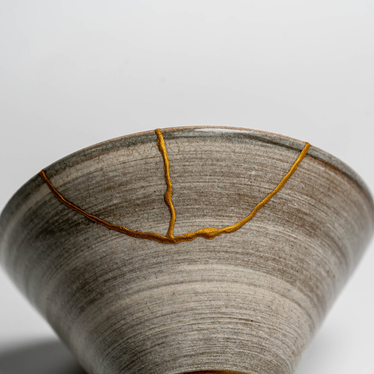 Kintsugi repaired Japanese ceramic bowl