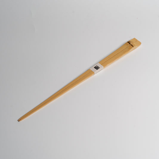 Japanese bamboo chopsticks on a white background