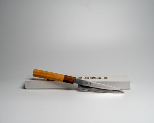 Japanese paring knife on its box