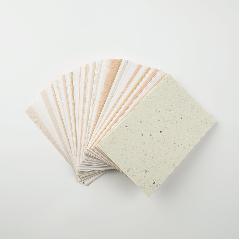 A stack of mixed Awagami Factory washi paper