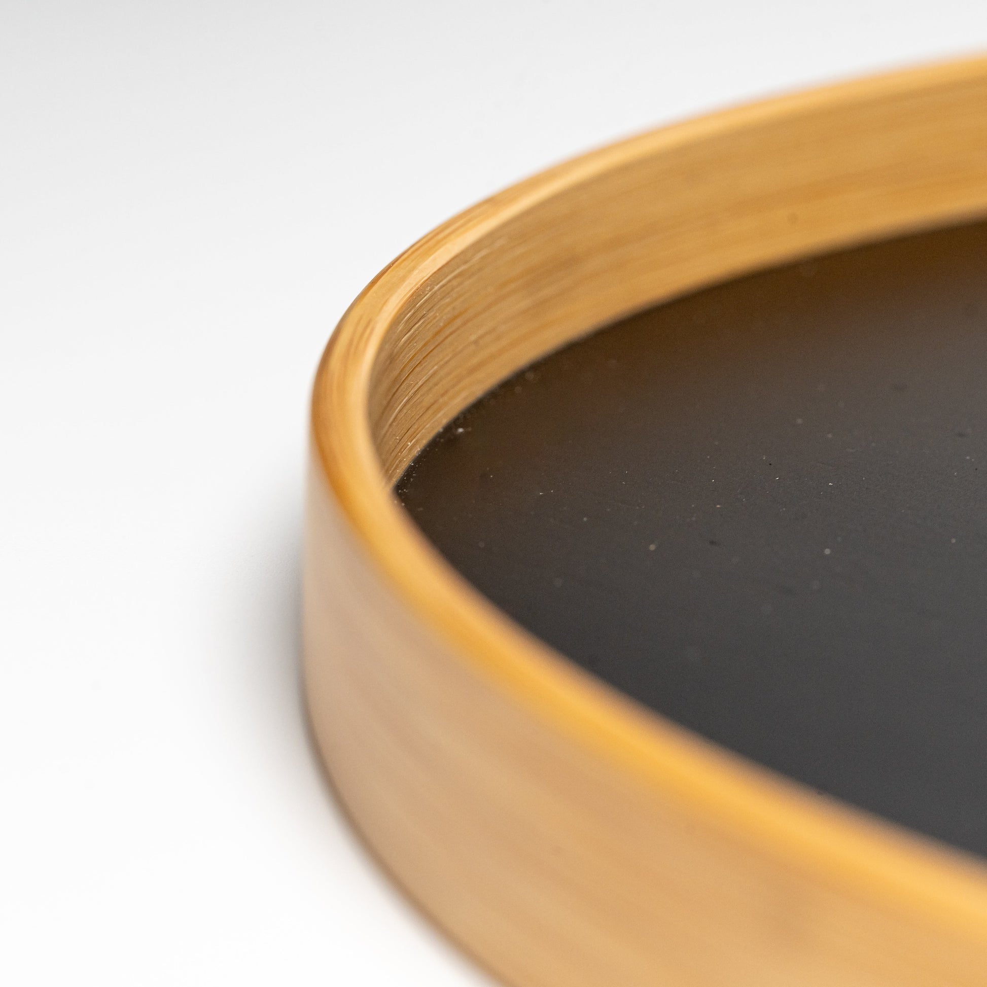 A close up of a Copenhagen series bamboo tray