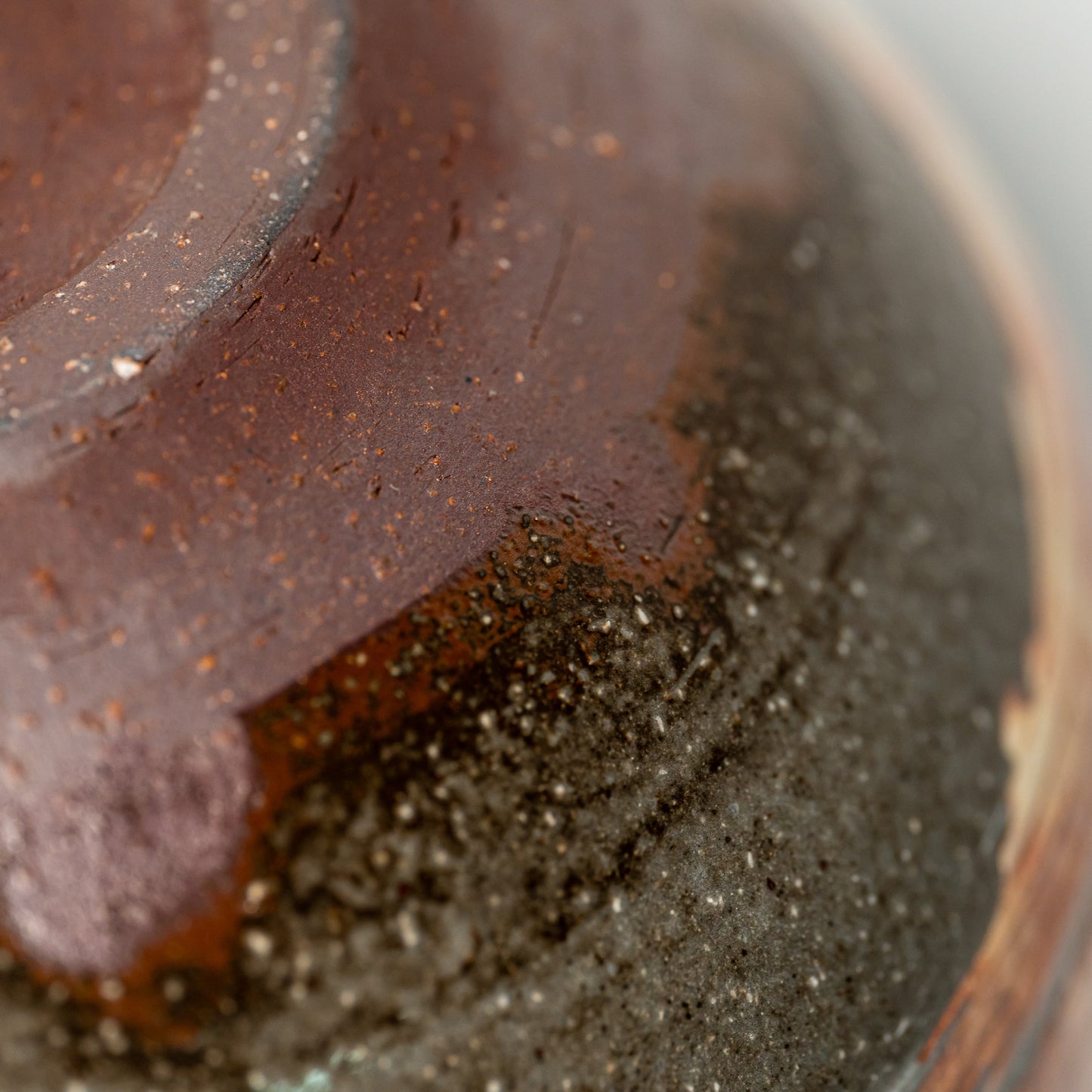 A close up of the bottom of a Hagi yaki ramen bowl