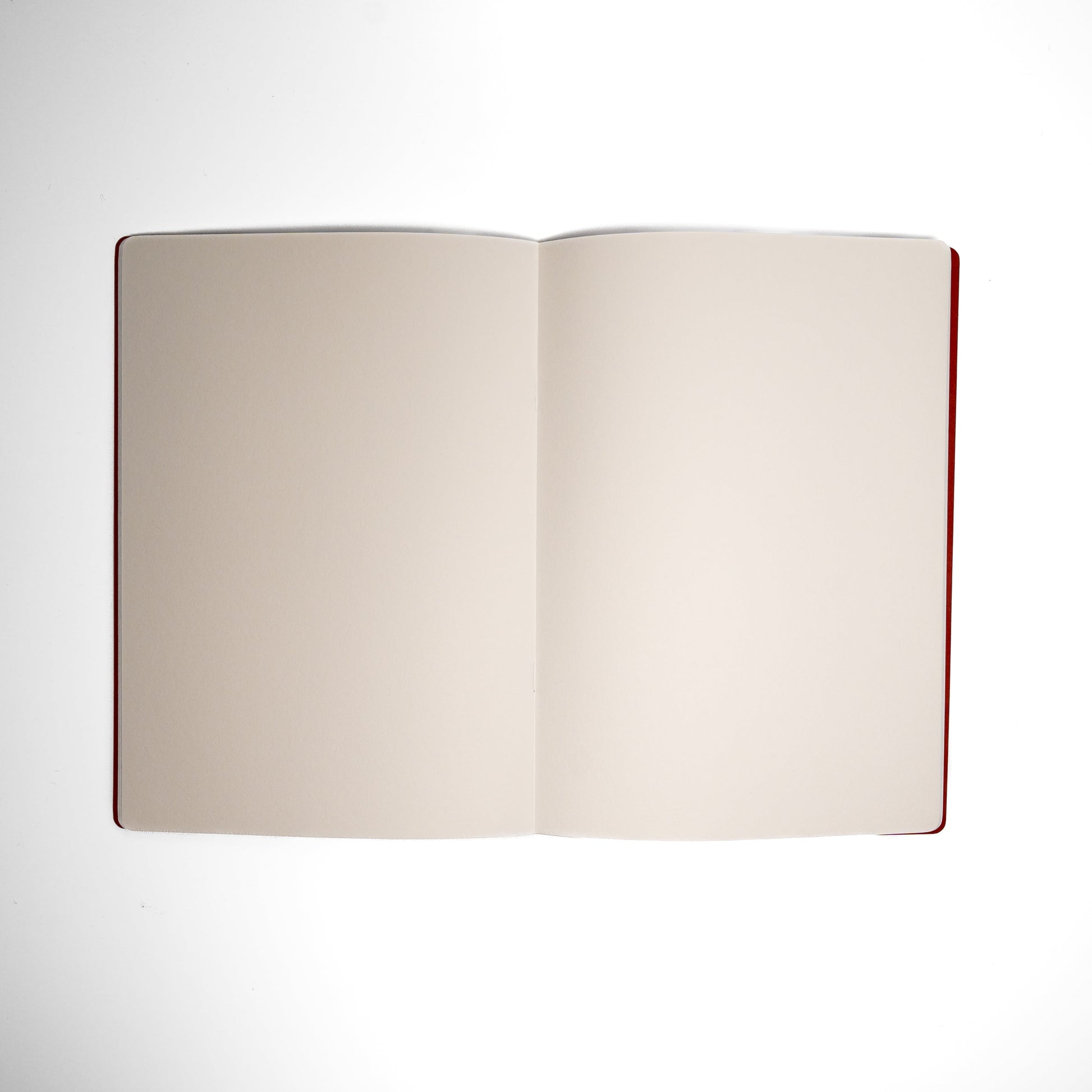 An open Awagami Factory bamboo washi paper sketchbook on a white background